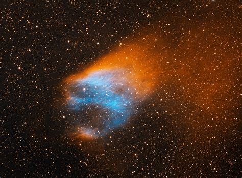 The Flaming Skull Nebula A Planetary Nebula In Serpens Cauda Annes