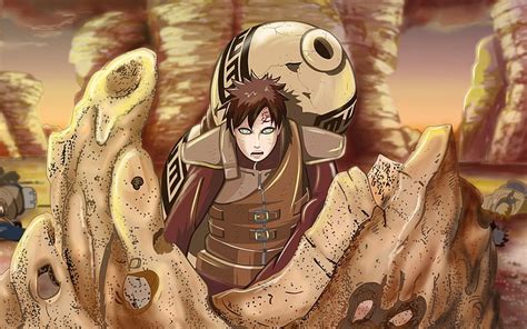 Rochas De Areia Naruto Shippuden Gaara Kazekage Anime Naruto Hd Art Rocks Hd Papel De Parede