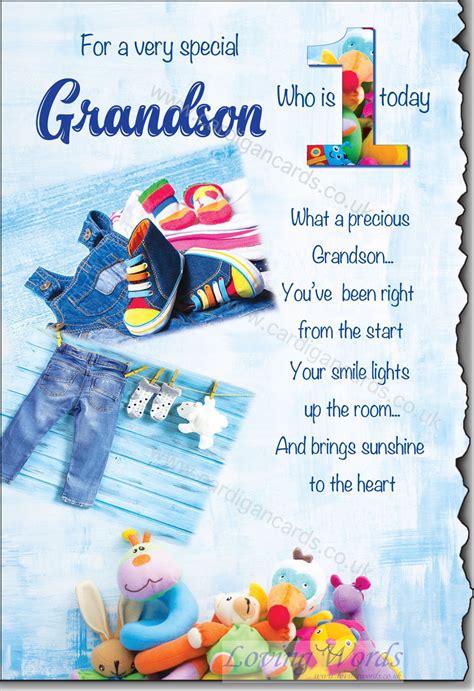 Grandson St Birthday Greeting Cards By Loving Words