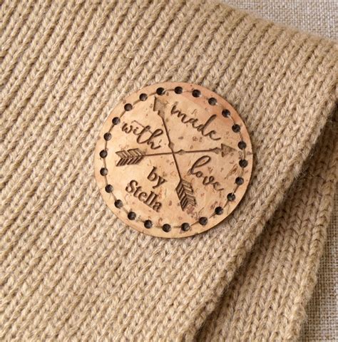 Knitting Labels Vegan Cork Leather Labels Custom Clothing Etsy