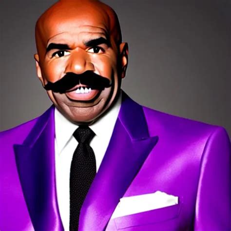 Steve Harvey But His Mustache Is Purple Stable Diffusion Openart