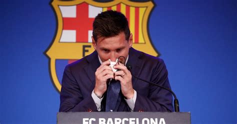 Tearful Lionel Messi Confirms Barcelona Departure