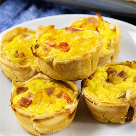 Mini Ham And Cheese Quiche Spicy Southern Kitchen