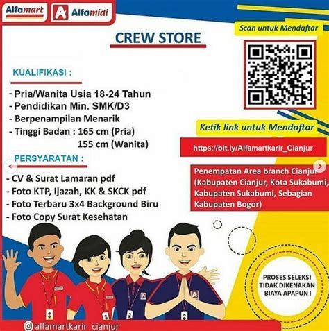 Demikianlah berita lowongan kerja cianjur terbaru untuk bulan ini yang dapat kami sampaikan untuk sobat pengunjung setia www.gingsul.com, website info lowongan kerja terbaru dan terkini seluruh indonesia. Lowongan Kerja Alfamart Area Cianjur Juli 2021 | KabarKerja