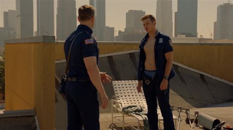 Auscaps Oliver Stark Shirtless In 9 1 1 1 01 Pilot