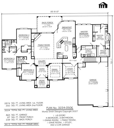 If you want to see my latest home design projects click here. Plan No. 3224-0506 | House plans, Garage house plans ...