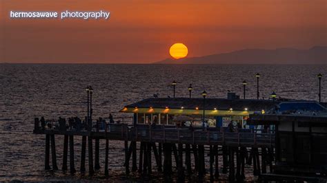 Hermosawave Photography Sunset Over The Redondo Pier