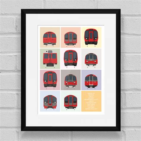 London Underground Tube Trains Limited Edition Giclée Art Print