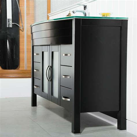 These tall, slim bathroom cabinets are great if you don't. Jersey City 48 inch Black Bathroom Cabinet