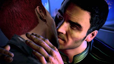 Mass Effect 3 Kaidanmale Shepard Romance Love Scene Youtube
