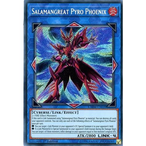 Chim En039 Salamangreat Pyro Phoenix Chaos Impact Card Yu Gi Oh