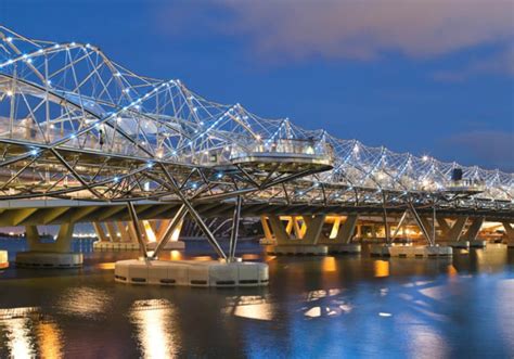 It opened in 1998 after 12 years of construction. World Some best bridges: Helix bridge Singapore