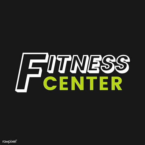 Fitness Center Logo Badge Vector Free Image By