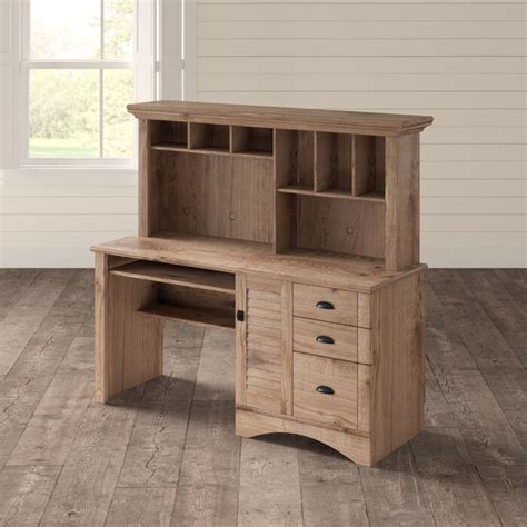 Beachcrest Home Pinellas Desk With Hutch And Reviews Wayfair