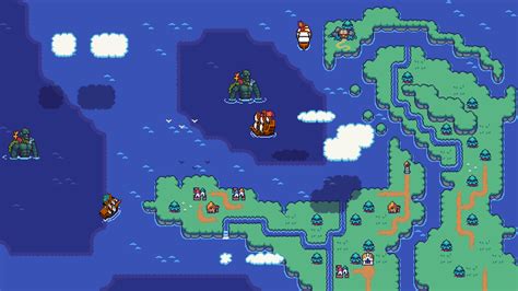An Example Of The Sea Battles In My Unity Pixel Art Game Unity2d