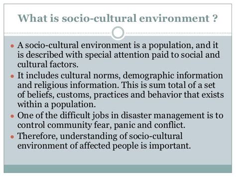 Socio Cultural And Socio Economic Dimensions Pps