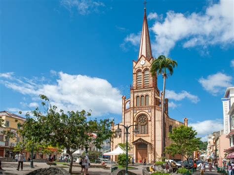 St Louis Cathedral In Fort De France Martinique Editorial Stock Photo