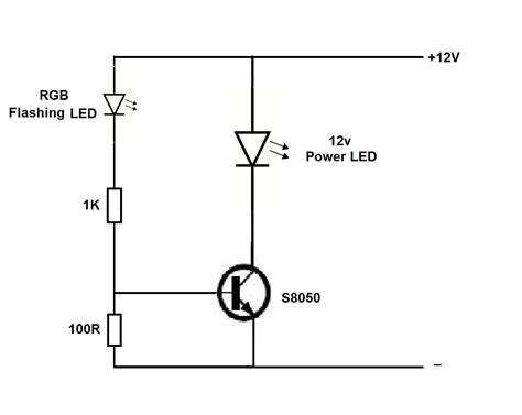 Flashing Led Lights Circuit Diagram