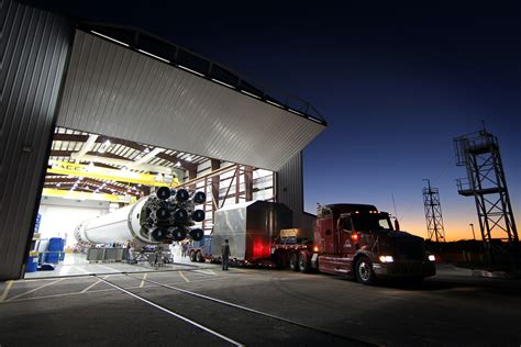 Truck Parked Near Hangar In Rocket Factory · Free Stock Photo