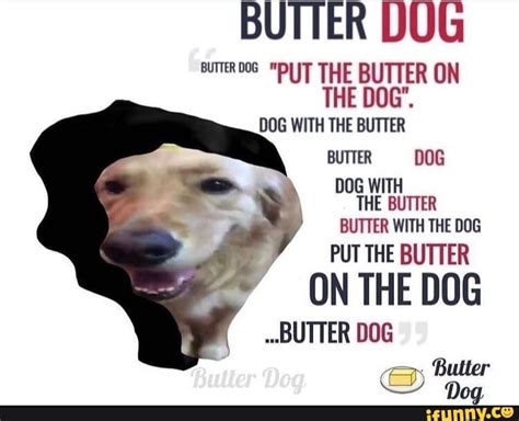 Butter Dug Butterdos Put The Butter On The Dog Dog With The Butter