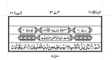 Surah Sajdah Read Online Surah Sajdah PDF Quran Work