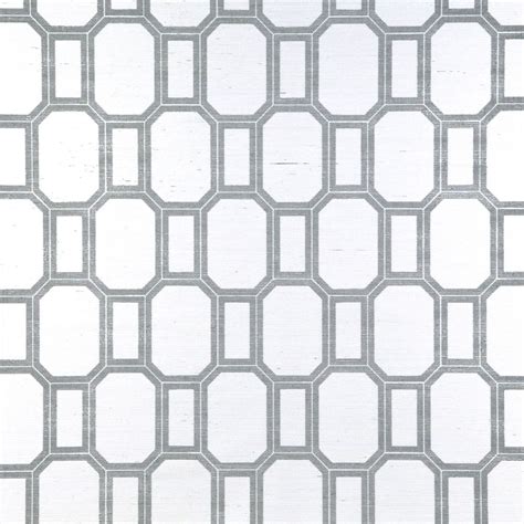 Prints What A Gem 6379 In Dove On White Manila Hemp Wall Coverings