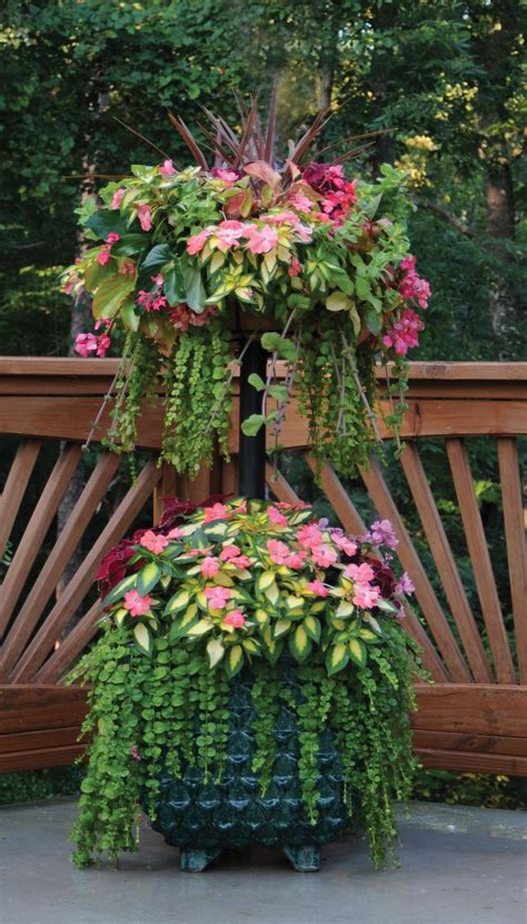 Basket Column Kits For 2 Level Floral Displays Side Planting Side
