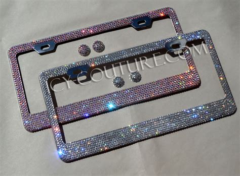 Maybe you would like to learn more about one of these? 3 ROW CLEAR Crystal Bling License Plate Frame made with ...