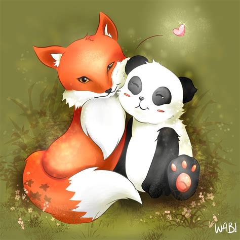Related Image Pandas Animados Arte De Zorro Dibujos Bonitos De Animales