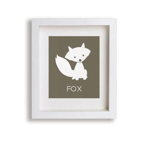 Babys First Art Print Fox 8x10 Nursery Decor Nursery Art Great