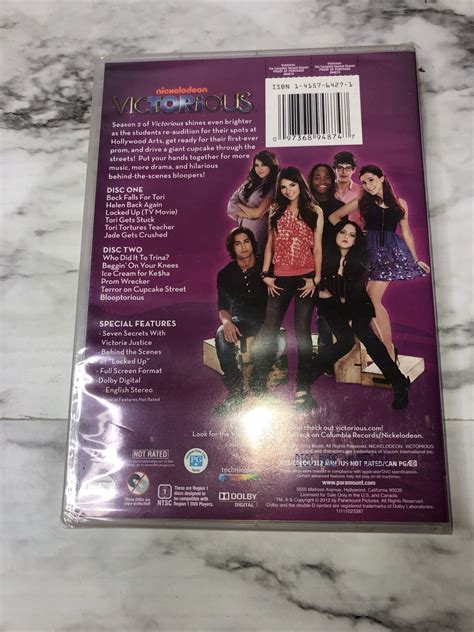 Victorious The Complete Second Season Dvd 2011 97368948747 Ebay