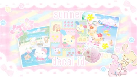 50 Sanrio Summer Roblox Decal Id ♡ Youtube