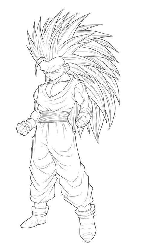 * we make fun and engaging coloring book videos to encourage your kids into artistic activities. Super Saiyan Goku Coloring Pages | super saiyan goku ...