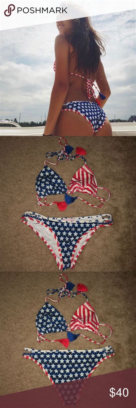 American Flag Bikini Set American Flag Bikini Bikinis Flag Bikini