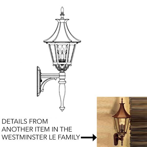 Hanover Lantern B19415 Westminster Le Medium Traditional Outdoor Lamp