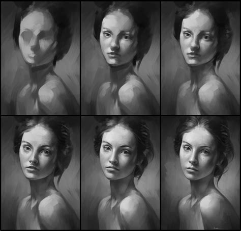 Portrait Practice 1 Process By Aarongriffinart On Deviantart Portrait