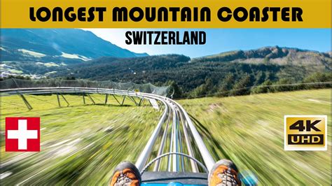 Longest Mountain Coaster In Switzerland 4k Video Youtube