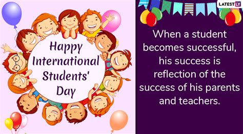 International Students Day 2019 Wishes Whatsapp Stickers Sms Quotes