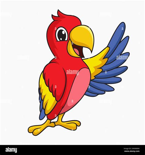 Colorful Parrot Vector Illustration Cartoon Stock Vector Image And Art