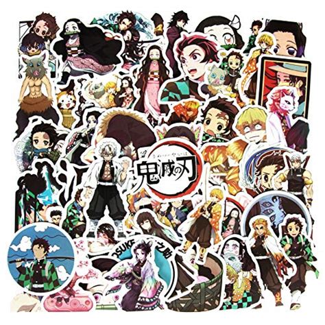 Demon Slayer Kimetsu No Yaiba Anime Stickers 50 Pcs Laptop Stickers For Teens Waterproof