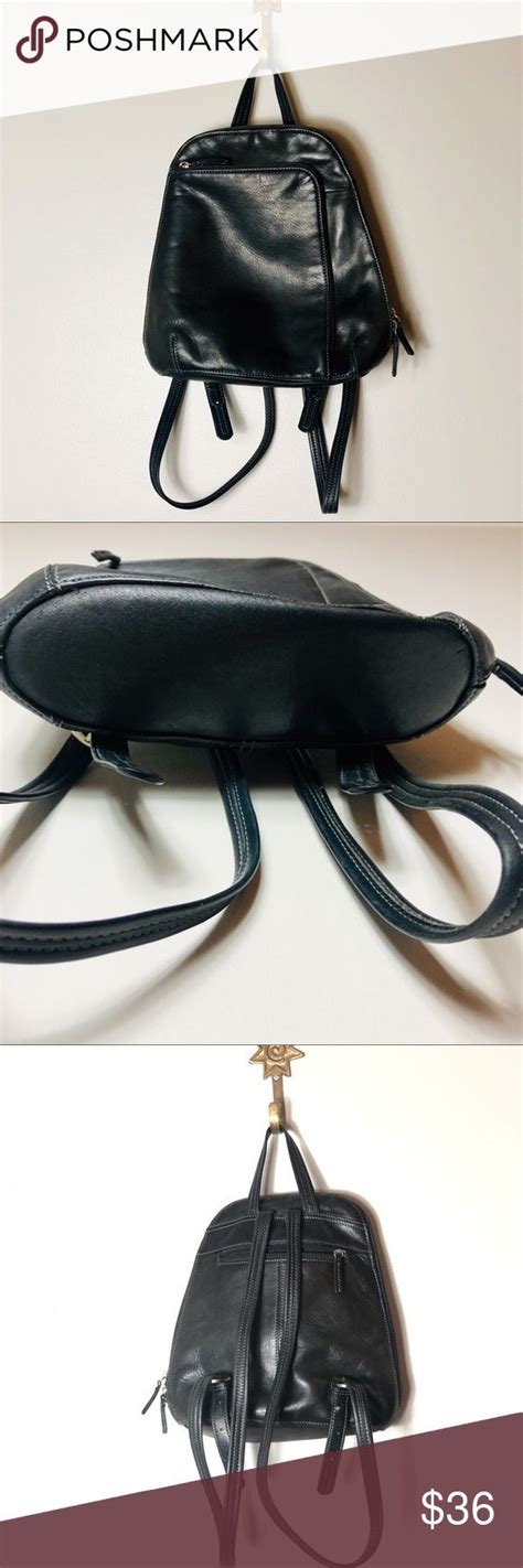 Vintage Tignanello Leather Mini Backpack Purse Keweenaw Bay Indian
