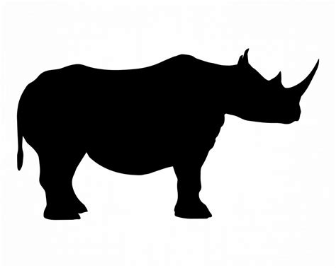 Rhino Svg African Animal Svg Rhino Cut Files Rhino Clipart Etsy