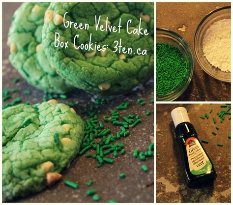 Recipe Green Velvet Cake Mix Cookies — 3ten — A Lifestyle Blog