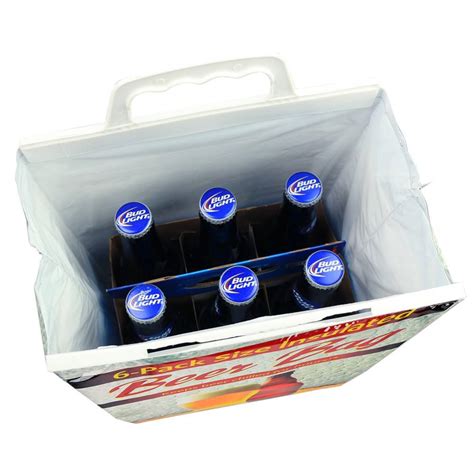 Jay Bags Beer Bag Cooler Insulated Drink Lunch Bag Holds 6 Bottle