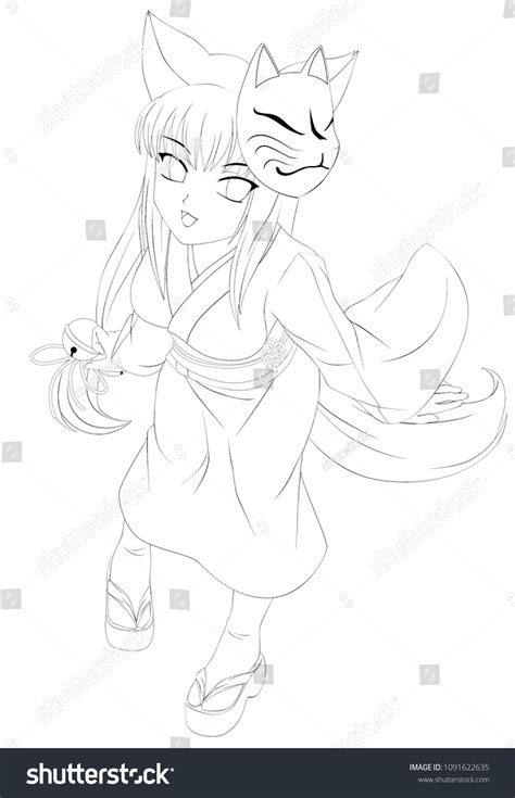 Images Of Cute Anime Fox Girl Sketch