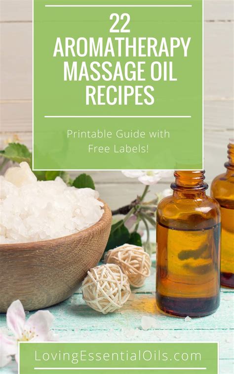 22 Aromatherapy Massage Oils Free Recipe Guide Massage Oils Recipe