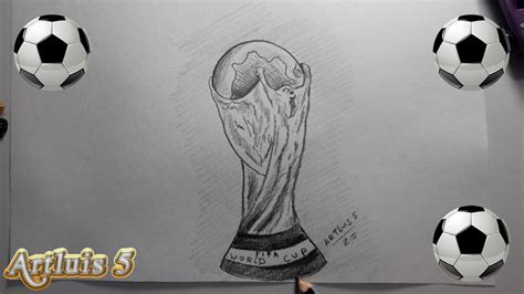 CÓmo Dibujar El Trofeo De La Copa Mundial Youtube