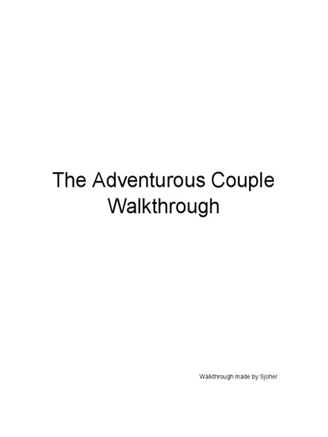 The Adventurous Couple Tac Walkthrough Ch12 Pdf