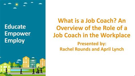 What Is A Job Coach An Overview Of The Role Of A Job Coach In The Workplace Youtube