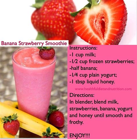 Simple Strawberry Smoothies Recipe Smoothie Recipes Healthy Fruit